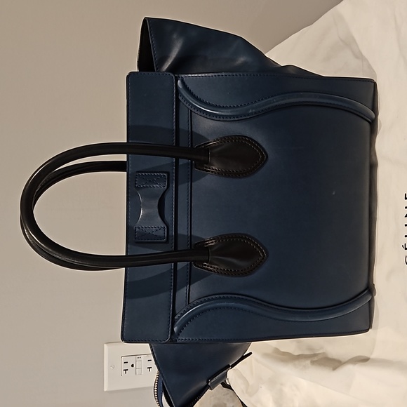 Blue and black Céline medium tote - Picture 5 of 12